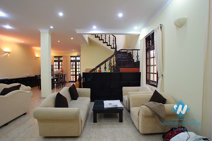 Beautiful and large house for lease in Ciputra, Tay Ho, Ha Noi